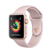 Watch Series 3 Aluminum Cellular (38mm), Gold, Pink Sand Sport Loop Watch Series 3 Aluminum Cellular (38mm), Gold, Pink Sand Sport Loop