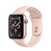 Watch Series 4 Aluminum Cellular (44mm), Gold, White Sport Band Watch Series 4 Aluminum Cellular (44mm), Gold, White Sport Band