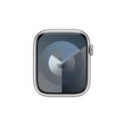 Watch Series 9 Aluminum Cellular (45mm), Silver, Black Sport Band