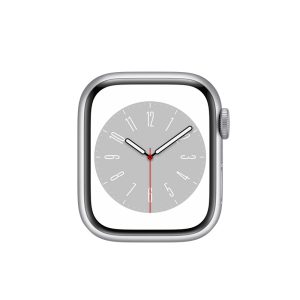Watch Series 8 Aluminum Cellular (41mm), Silver, White Sport Band