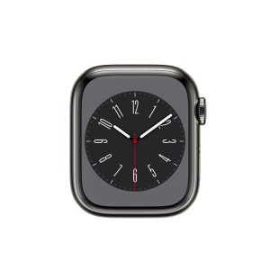 Watch Series 8 Steel Cellular (41mm), Graphite, Black Sport Band