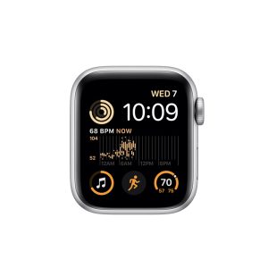 Watch SE Cellular (2nd Gen) (40mm), Silver, White Sport Band